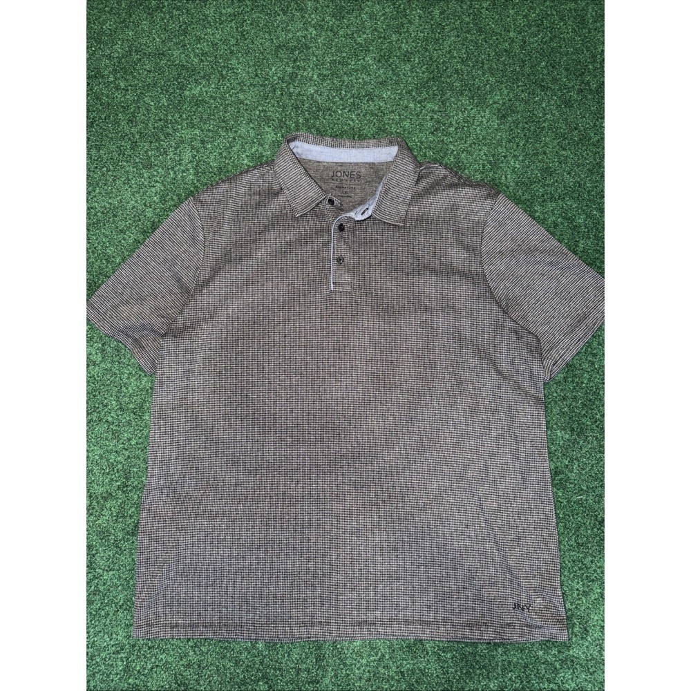 Jones New York Black & Gray‎ Polo Men's Size 2XL
